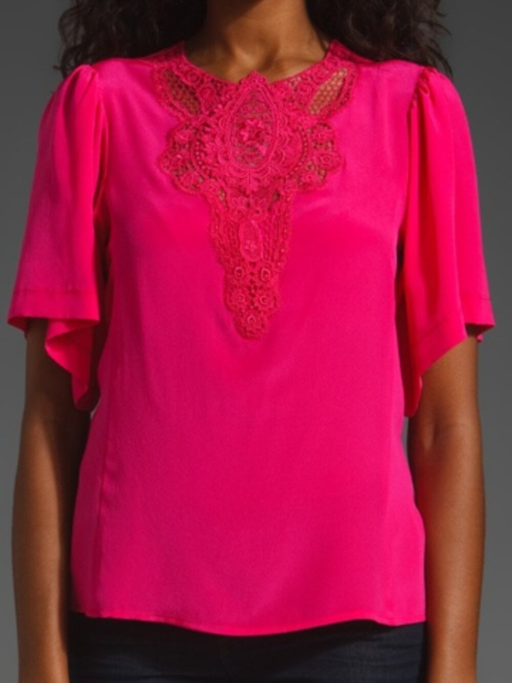 Nanette Lepore Jitterbug Top Silk Size 10 NWT